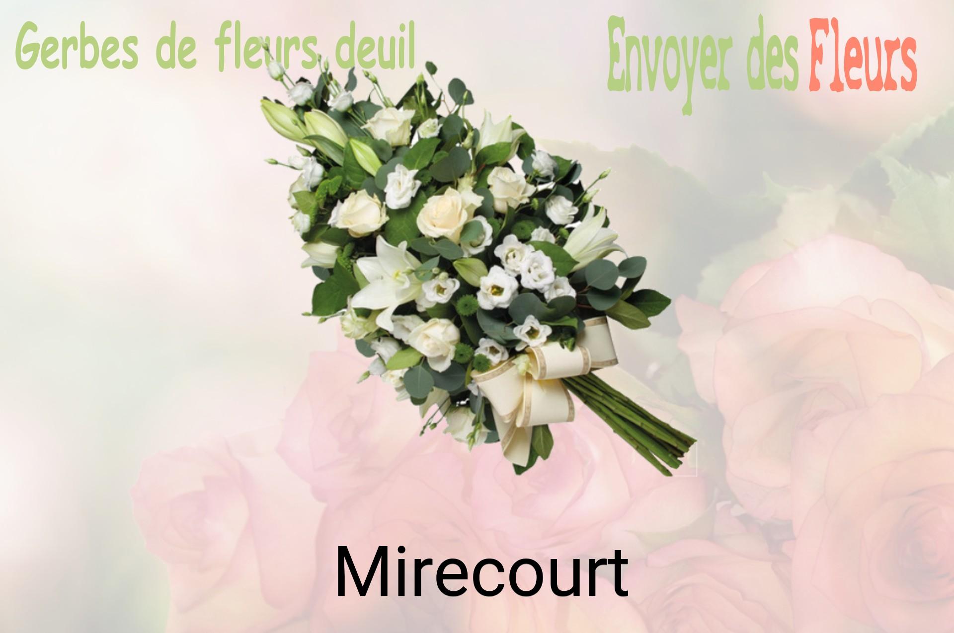 Gerbe de fleurs de deuil livrée à Mirecourt